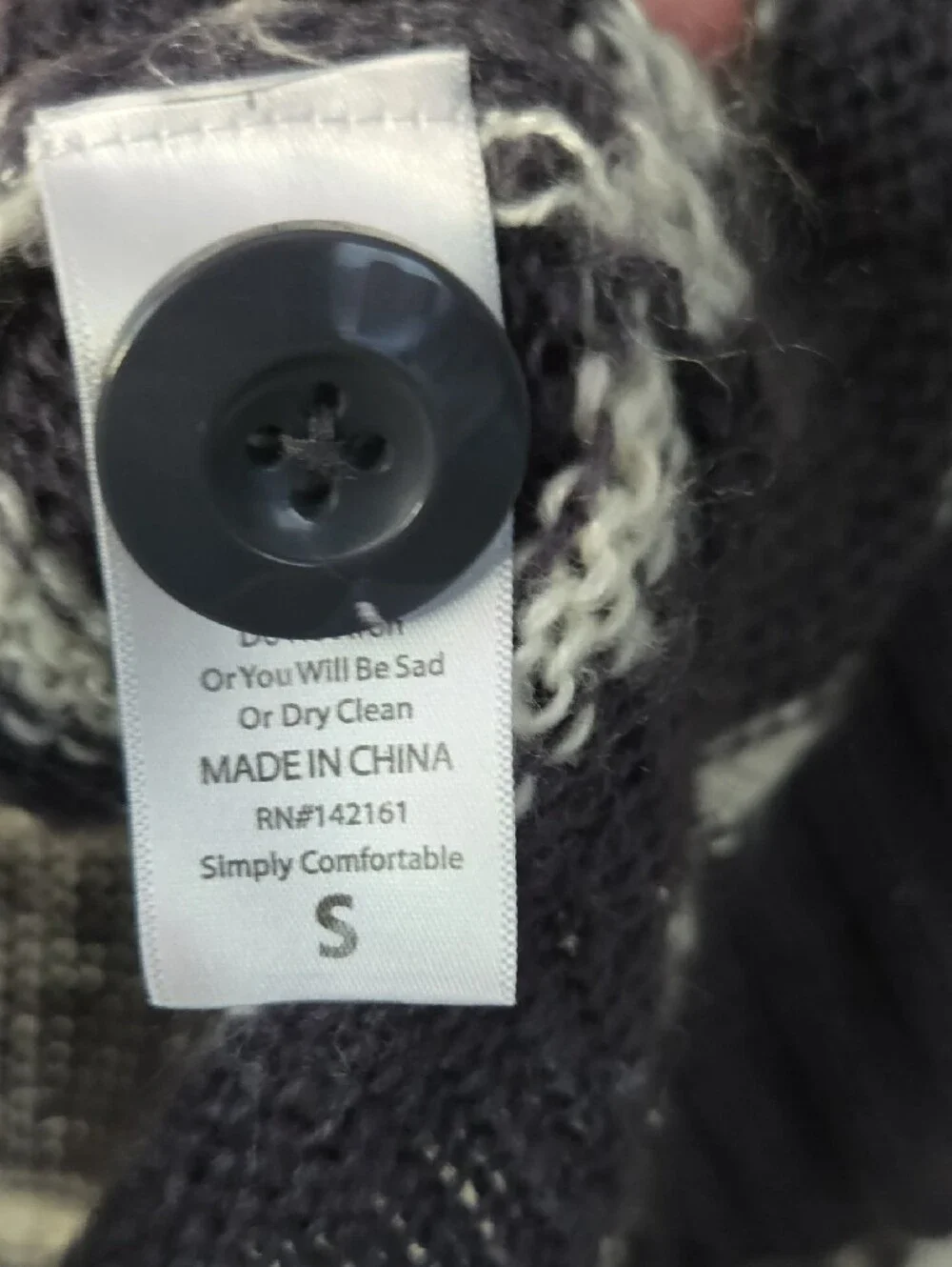 LuLaRoe Charcoal and White Striped Button Cardigan- Oversized Small